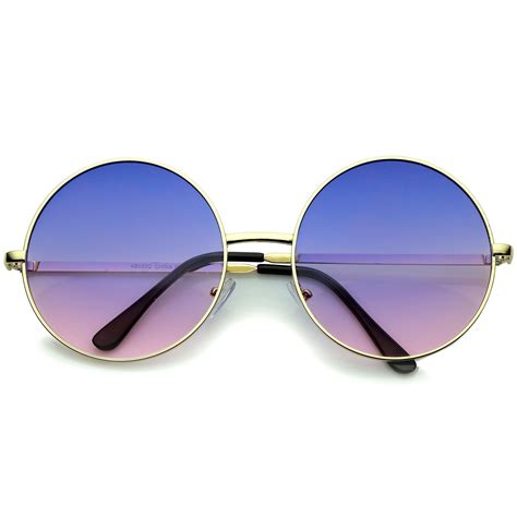 Round Gradient Sunglasses .